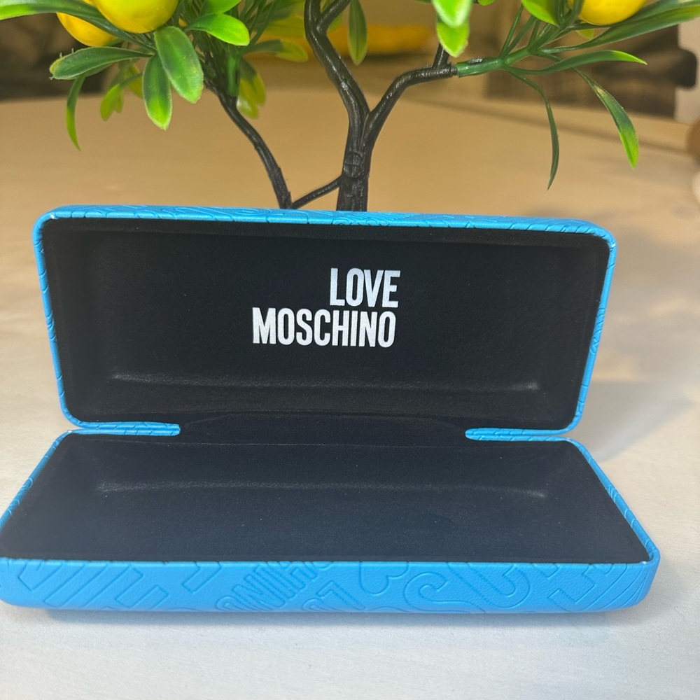 NEW Love Moschino Vibrant Blue Glasses Case